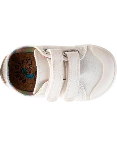 Baskets-décontractées-pour-fille-PABLOSKY-ZAPATILLAS-LONA-BA-NINA-980100-BLANCO-BLANCO