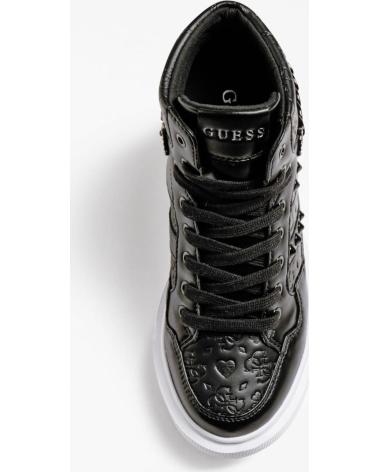 GUESS ZAPATILLA ALTA ARYIA CADENA NEGRO