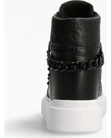 GUESS ZAPATILLA ALTA ARYIA CADENA NEGRO