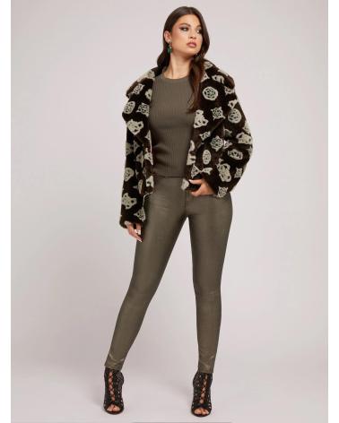 VESTE GUESS EN FAUSSE FOURRURE JACQUARD VARIOS COLORES