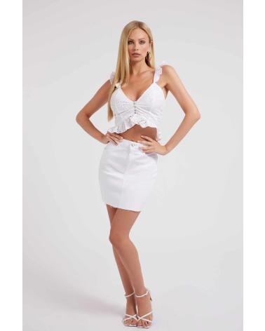 SAIA BRANCA GUESS BLANCO