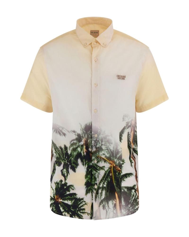 CAMISA GUESS ESTAMPA DE PALMEIRAS MASCULINA VARIOS COLORES