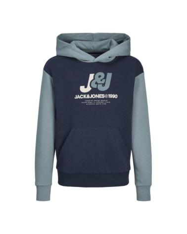 FELPA CON CAPPUCCIO JACK & JONES NAVY BLAZER PER BAMBINO NAVY BLAZER
