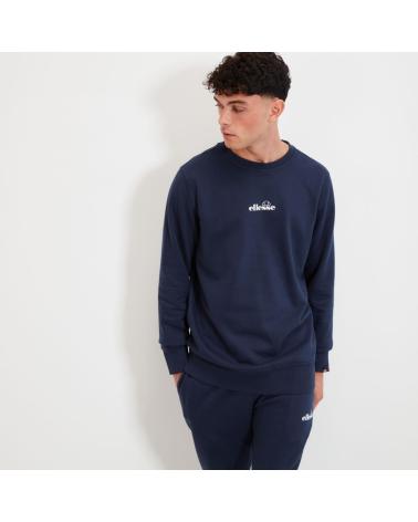 FELPA ELLESSE NAVY CON LOGO CENTRALE NAVY
