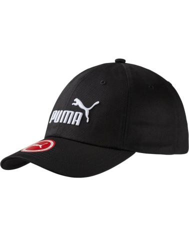 GORRA DE BÉISBOL PUMA CLÁSICA NEGRA CON LOGO BLANCO NEGRO