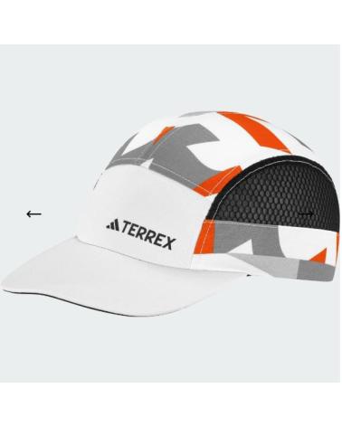 ADIDAS TERREX WHITE RUNNING CAP WITH ORANGE DETAILS BLANCO