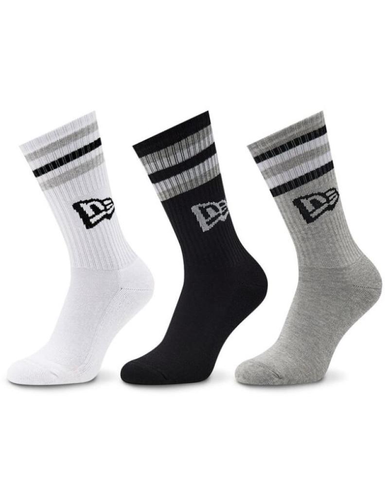 NEW ERA 3ER-PACK SPORTSOCKEN WEISS SCHWARZ GRAU BLANCO
