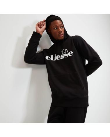 SUDADERA ELLESSE NEGRA CON LOGO CLÁSICO BLACK