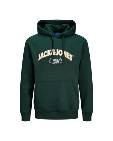 JACK & JONES FELPA CON CAPPUCCIO FOREST VERDE PER BAMBINO FOREST