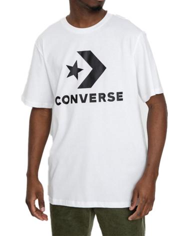 T-SHIRT CONVERSE STANDARD FIT CENTER FR BRANCA BLANCO
