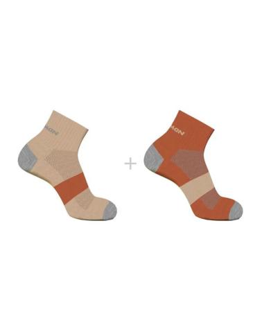 CHAUSSETTES DE RUNNING SALOMON EVASION ANKLE 2 DOE-SPICE ROUTE DOE-SPICE ROUTE