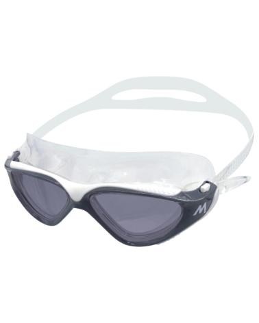 GAFAS DE NATACIÓN JOLUVI LENTES OSCURAS Y CORREA BLANCA NEGRO
