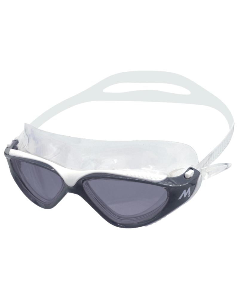 GAFAS DE NATACIÓN JOLUVI LENTES OSCURAS Y CORREA BLANCA NEGRO
