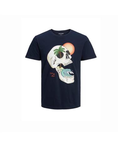 JACK AND JONES JJTIDAL TEE SS CREW NECK JNR 1222 BLUE T-SHIRT AZUL