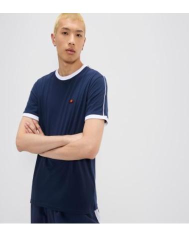 CAMISETA ELLESSE RINGER AZUL MARINO CON RIBETES BLANCOS NAVY