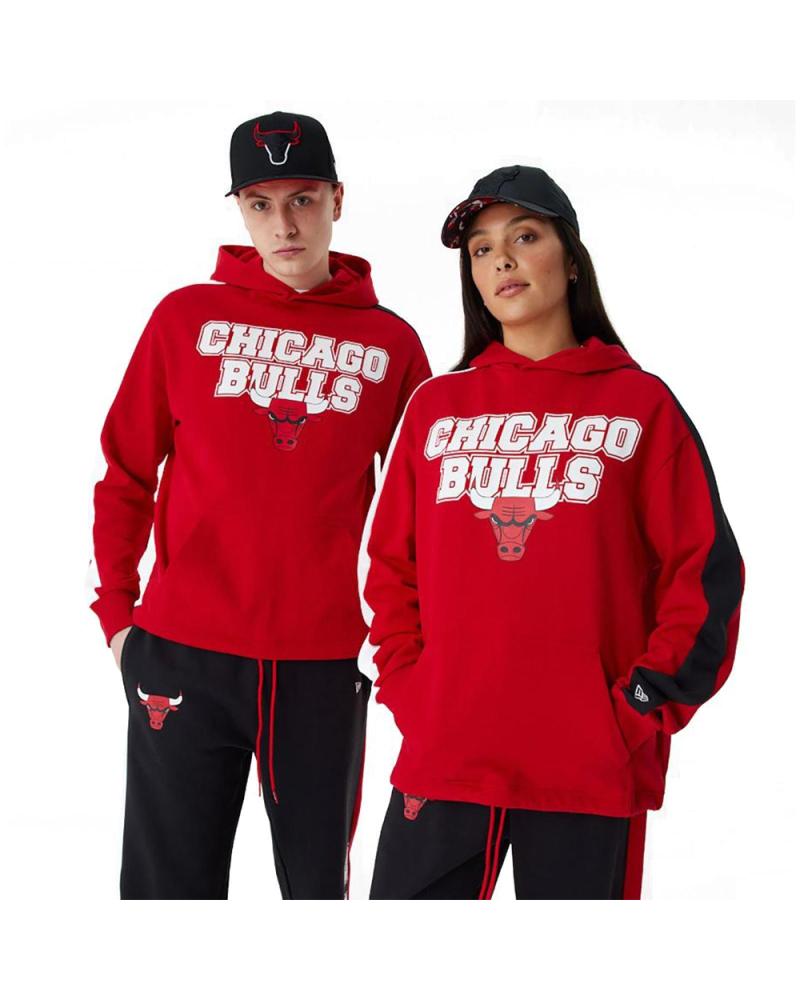 FELPA CON CAPPUCCIO NEW ERA CHICAGO BULLS NBA ROSSA 64