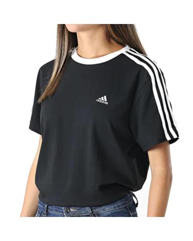 CAMISETA ADIDAS STRIPES NEGRA NEGRA