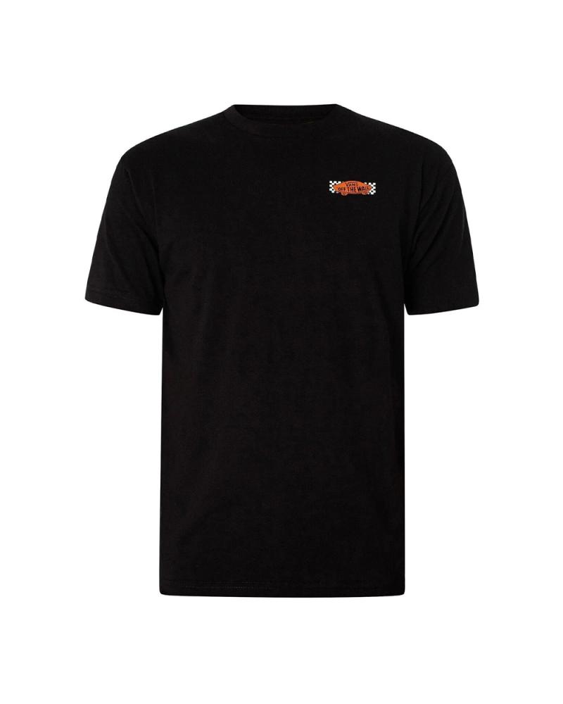 VANS OFF THE WALL T-SHIRT WAYRACE TEE-B VN000FKMBLK1 NERA NEGRO