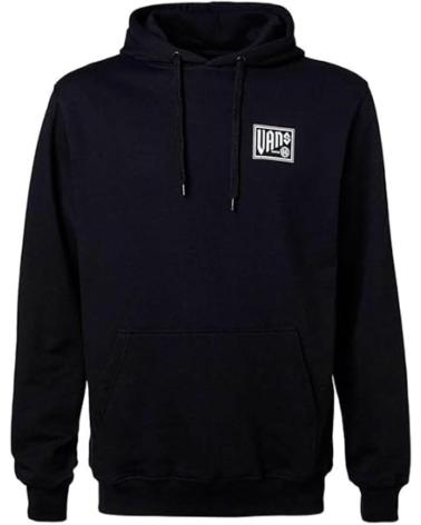 MOLETOM COM CAPUZ VANS OFF THE WALL PRETO COM LOGOTIPO QUADRADO NEGRO