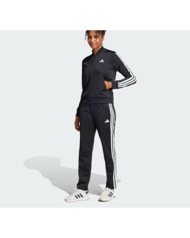 CHÁNDAL ADIDAS ESSENTIALS 3 RAYAS NEGRO PARA MUJER BLACK