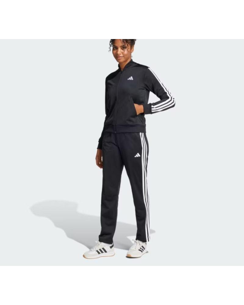 CHÁNDAL ADIDAS ESSENTIALS 3 RAYAS NEGRO PARA MUJER BLACK