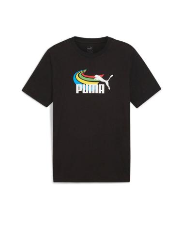T-SHIRT PUMA GRAPHICS SUMMER SPORTS NERA 1