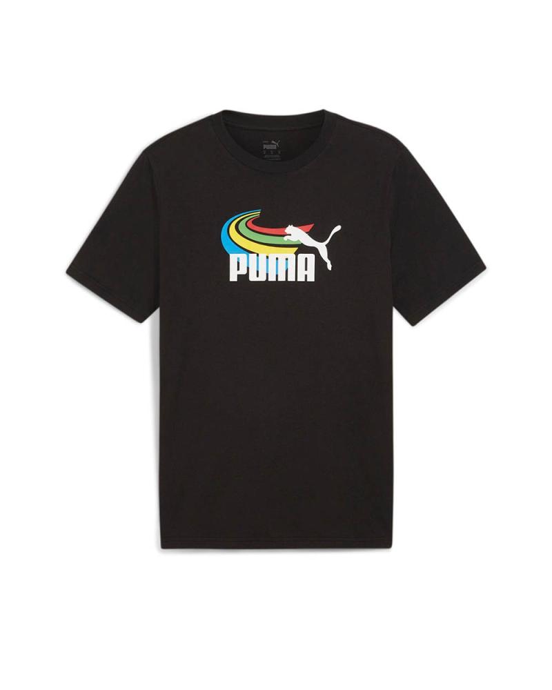 T-SHIRT PUMA GRAPHICS SUMMER SPORTS PRETA 1