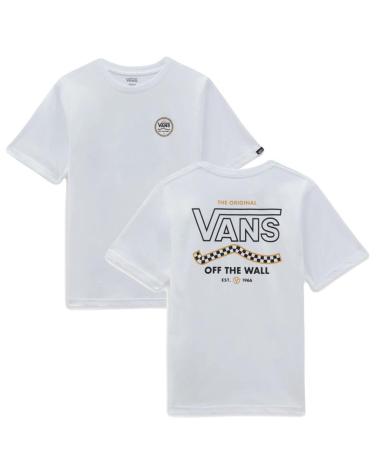 CAMISETA VANS LOCKIT-B JUNIOR BLANCA BLANCO