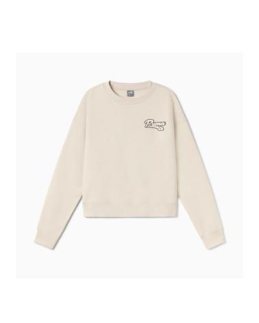 SUDADERA PUMA 87 BEIGE PARA MUJER 87