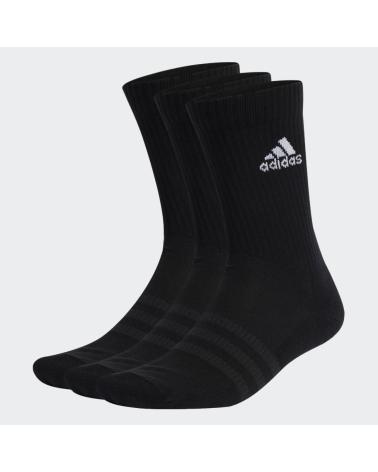 LOT DE 3 PAIRES CHAUSSETTES ADIDAS CUSHIONED IC1310 NOIRES NEGRO