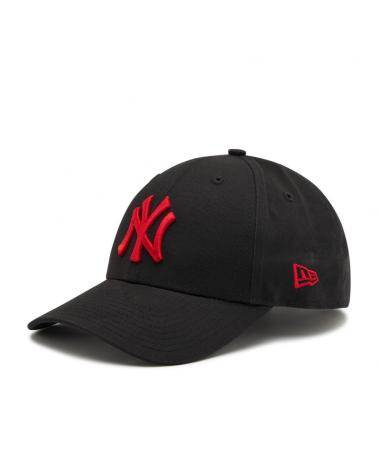 BONÉ DE BEISEBOL NEW ERA NEW YORK YANKEES PRETO COM LOGÓTIPO VERMELHO NEGRO