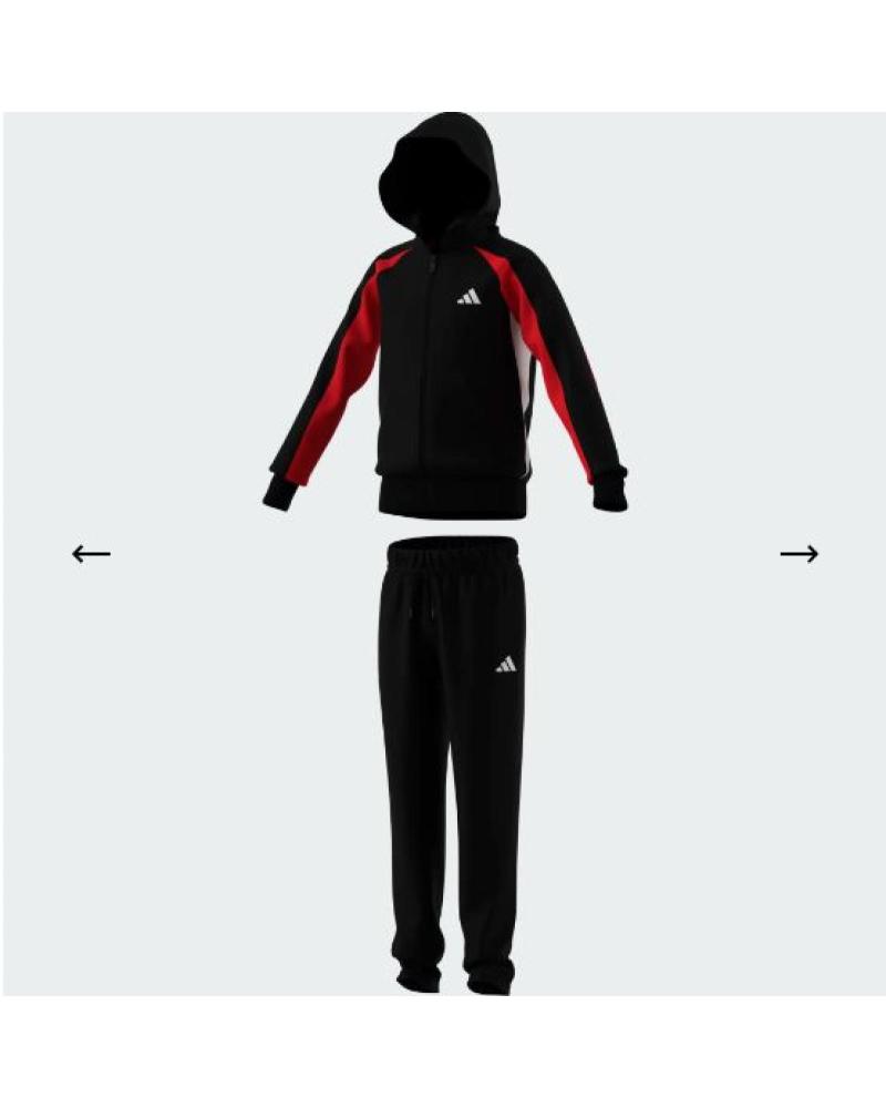 ADIDAS TRAININGSANZUG BLACK-PURRUB-WHITE FÜR MÄDCHEN BLACK-PURRUB-WHITE