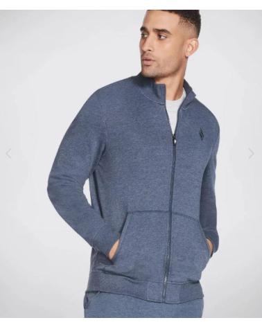 SKECHERS BLUE NVY SPORT FULL-ZIP SWEATSHIRT NVY