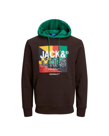 SWEAT À CAPUCHE JACK & JONES 12217815 MARRON MARRON