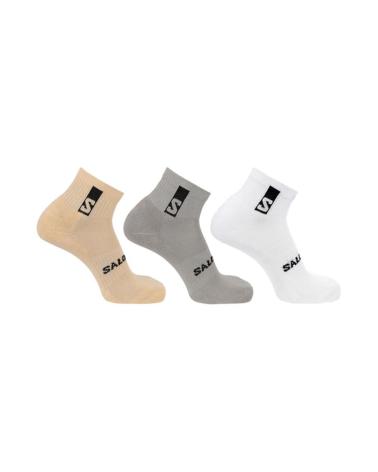 SALOMON SOCKEN 3ER-PACK VANILLA ICE-METAL-HAZELNUT VANILLA ICE-METAL-HAZELNUT