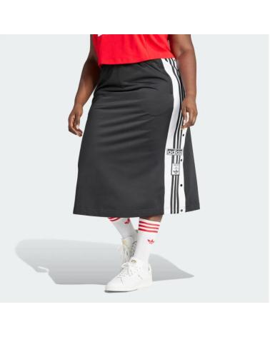 GONNA ADIDAS ORIGINALS NERA CON STRISCE LATERALI BLACK
