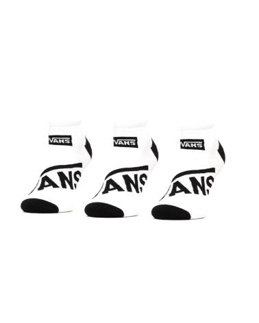 PACK DE 3 MEIAS CURTAS UNISSEXO VANS CLASSIC BRANCAS BLANCO