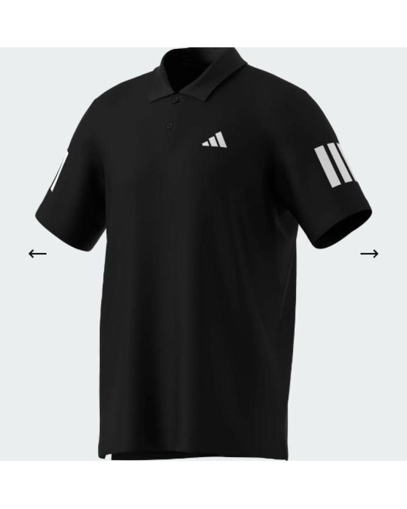 POLO NERO ADIDAS DA UOMO BLACK