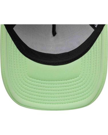 NEW ERA BONÉ TRUCKER LOGO OVAL BRANCO E VERDE CLARO OSFM NEGRO