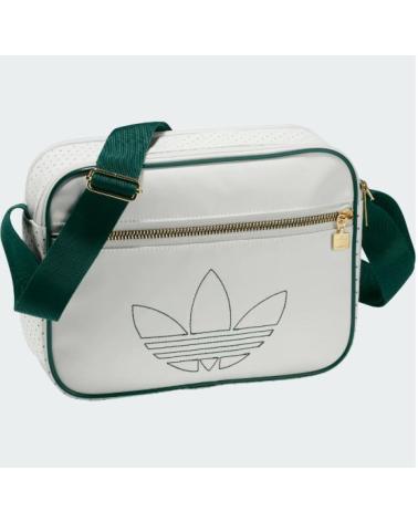 BORSA A TRACOLLA ADIDAS ORIGINALS BIANCA CON DETTAGLI VERDI BLANCO