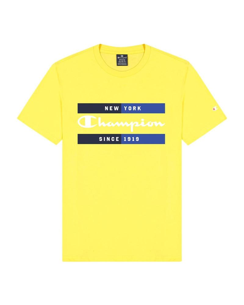 CHAMPION KURZARM-T-SHIRT RUNDHALS 218559-YS043 GELB AMARILLO