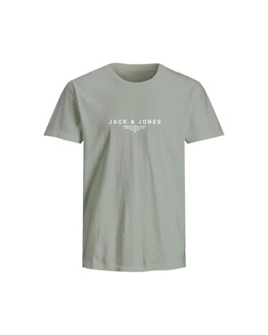 T-SHIRT JACK & JONES AVEC LOGO IMPRIMÉ AQUA GRAY POUR HOMME AQUA GRAY