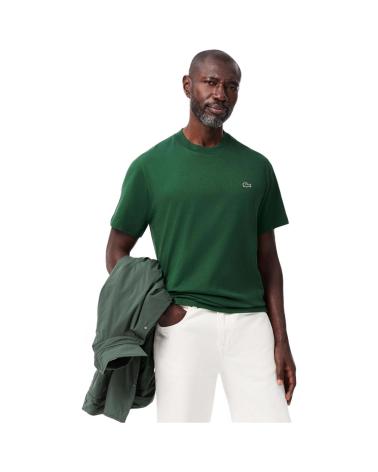 T-SHIRT LACOSTE COL ROND TH7318 00 VERT VERDE