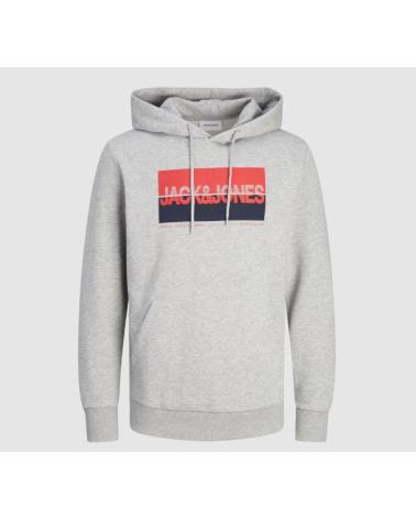 SWEAT À CAPUCHE JACK & JONES LGM GRIS LGM
