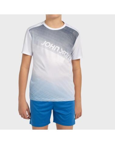T-SHIRT ESPORTIVA JOHN SMITH INFANTIL 12001 DEGRADÊ BRANCO-AZUL 12001