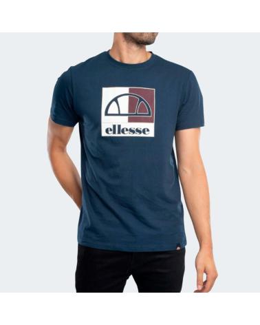 T-SHIRT ELLESSE NAVY BLU CON LOGO QUADRATO NAVY