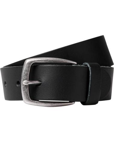 JACK AND JONES CINTURÓN DE PIEL NEGRO 12192623 NEGRO