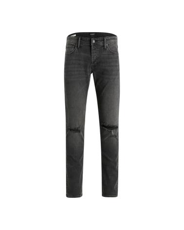 PANTALÓN VAQUERO JACK & JONES JJORIGINAL 12220873 NEGRO CON ROTURAS NEGRO