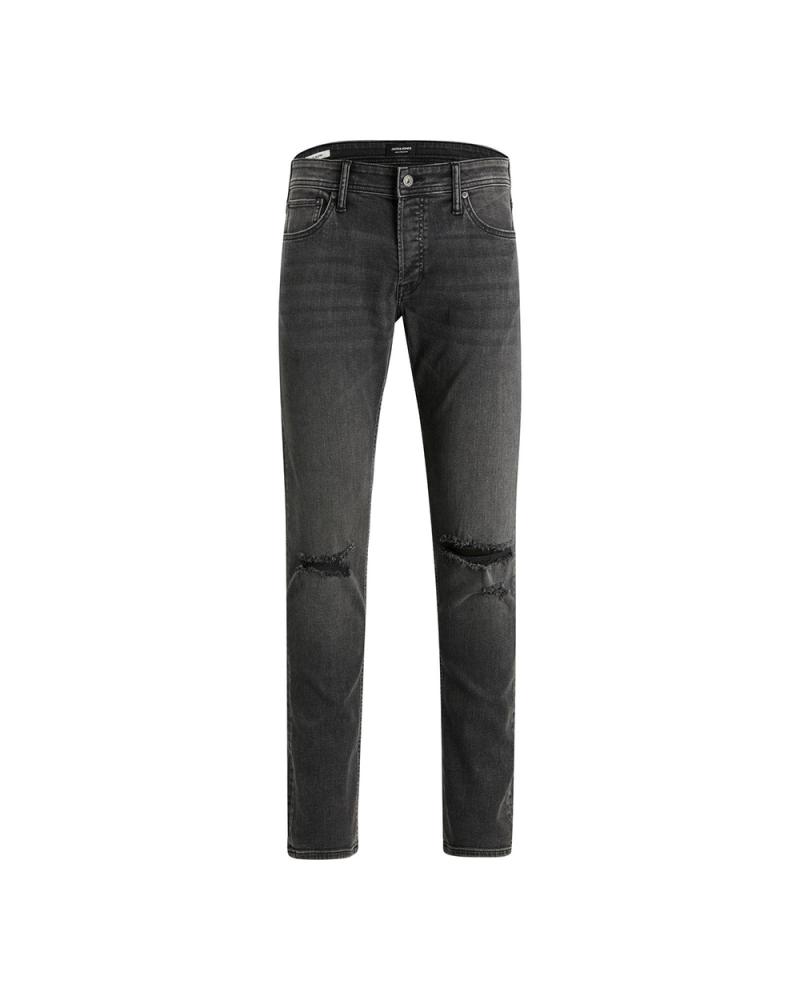 PANTALÓN VAQUERO JACK & JONES JJORIGINAL 12220873 NEGRO CON ROTURAS NEGRO