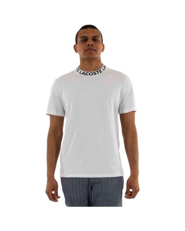 T-SHIRT LACOSTE T-SHIRT BIANCA A MANICHE CORTE BLANCO